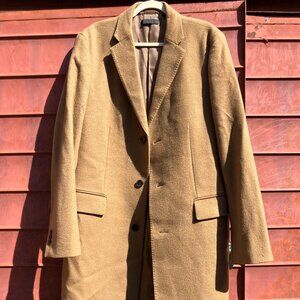Uniqlo wool/cashmere blend camel coat